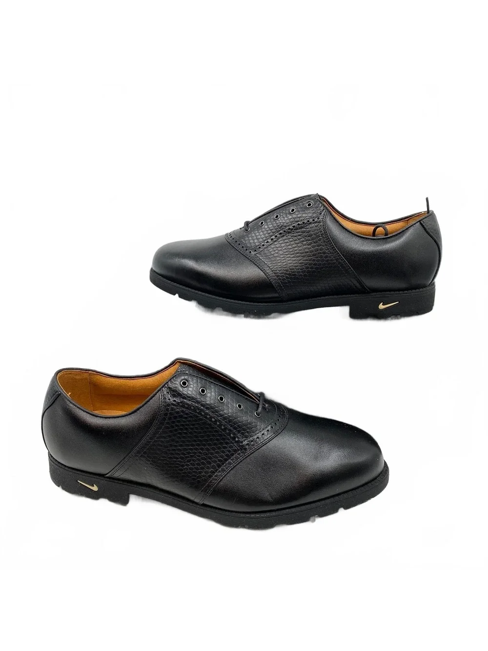 Nike Black Leather Oxford Golf Shoes | Men’s 10.5 Regular